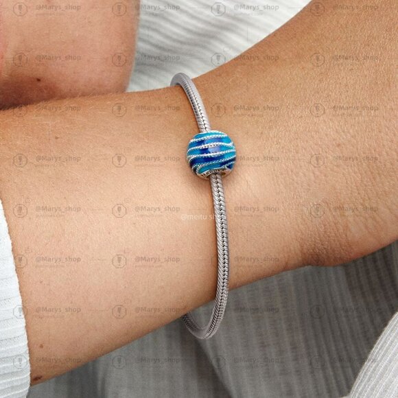 Pandora Blue Wave Charm|Pendant - Picture 2 of 2